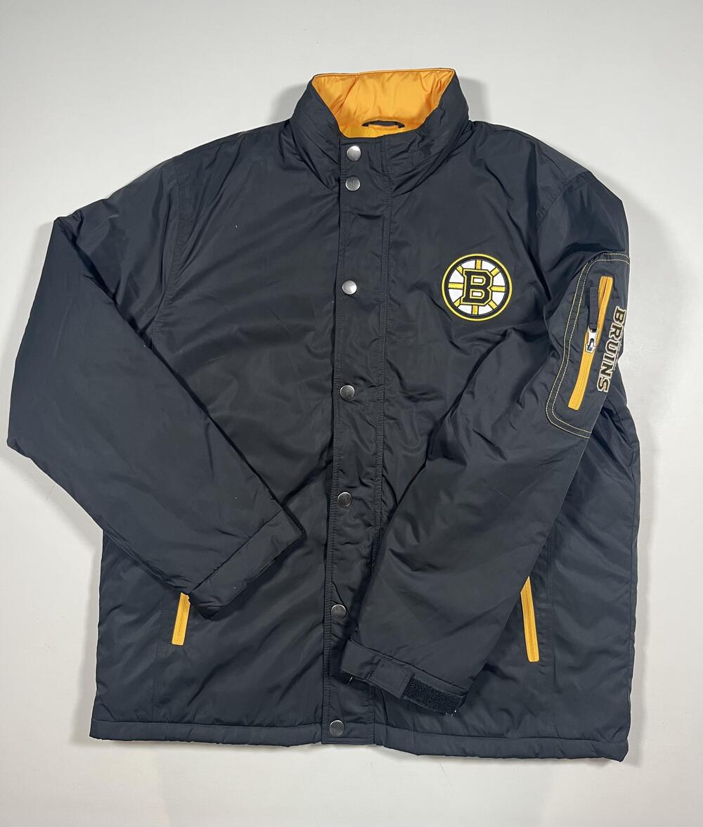 Boston Bruins Jacket Mens XL Black NHL Hockey G-III Quilted Insulated Coat